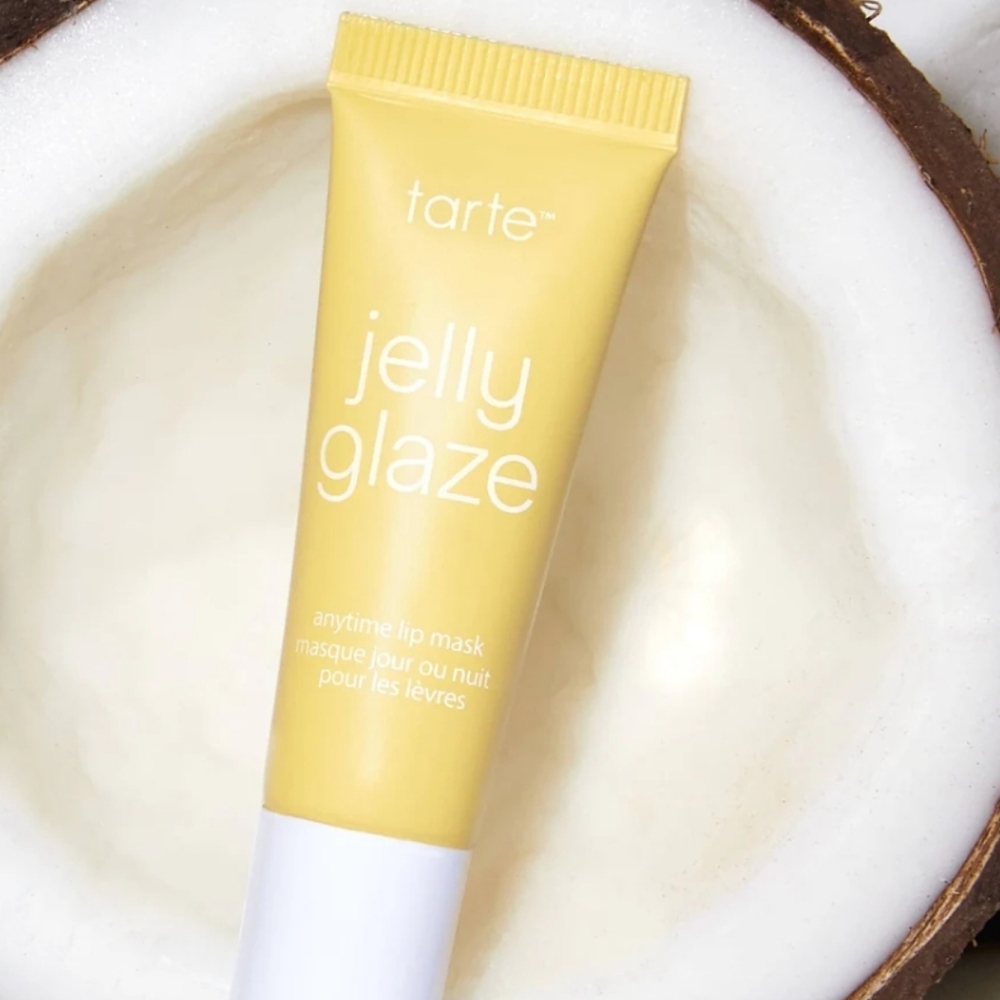Tarte Sea Jelly Glaze Anytime Lip Mask: Toasted Coconut, 10g, NIB - Picture 3 of 3